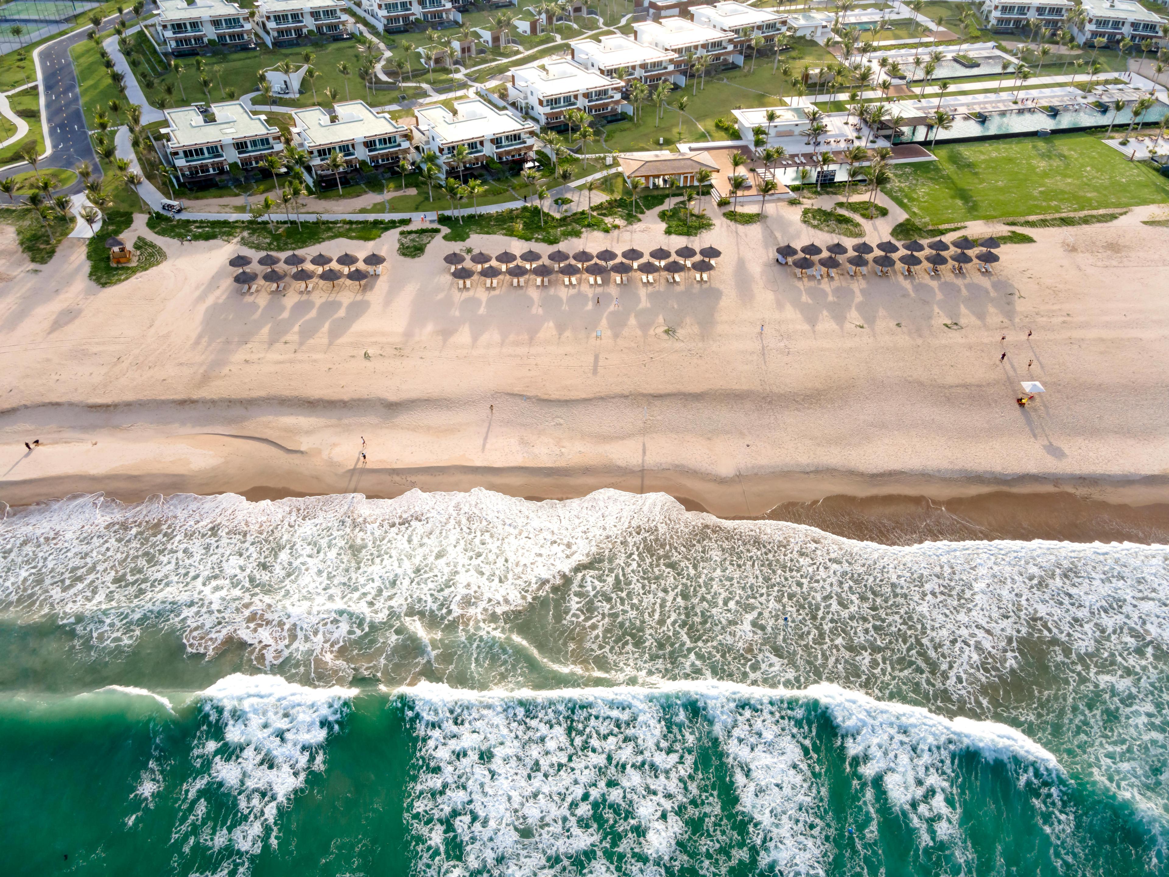 San Diego coastline at sunset.